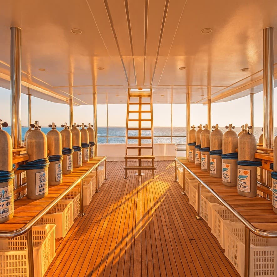 Lower deck & Diving equipment